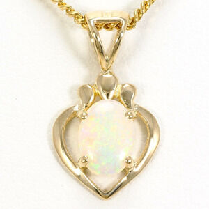 VINTAGE 14k Gold Opal Necklace